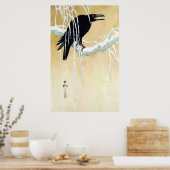 Poster Blackbird en neige, Ikeda Koson (Cuisine)