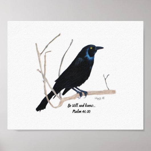 Poster Blackbird Inspiration Print (Devant)