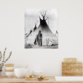 Poster Blackfoot Brave, près de Calgary (Alberta), 1889 (Cuisine)