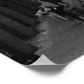 Poster Blackhawk, rue des signes du restaurant de Chicago (Coin)