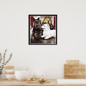 Poster Blackie et Whitie par le feu (Cuisine)