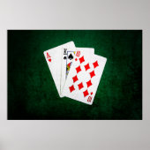 Poster Blackjack 21 point - As, King, Ten (Devant)