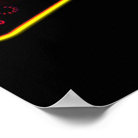 Poster Blacklight de la guitare d'assaut (Coin)