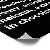 Poster Blacknificent Funny Définition Mois de l'histoire (Coin)