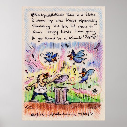 Poster @BlackpuddleRock's irkafirka print (Devant)