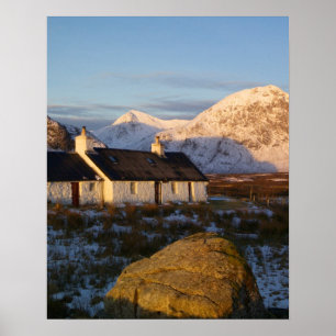 Poster Blackrock Cottage, Glencoe, Highlands, Écosse 3
