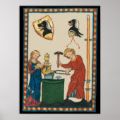 Poster Blacksmith Forge Casque Art Médiéval (Devant)