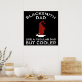 Poster Blacksmith Papa - Comme Un Père Régulier Mais Glac (Cuisine)