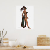 Poster Blackthorn Woman Warrior Print (Cuisine)
