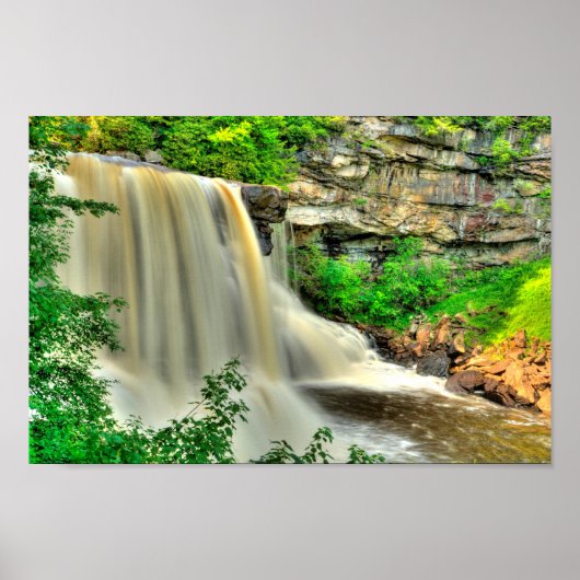Poster Blackwater Falls, Virginie-Occidentale. (Devant)