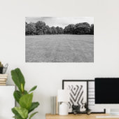Poster Blackweir Fields, Bute Park, Cardiff. (B&W) (Bureau à domicile)