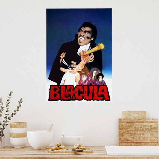 Poster Blacula 1972 Blaxploitation Horror v6 (Cuisine)