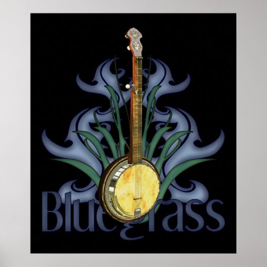 Poster Blaegrass Banjo Design (Voorkant)
