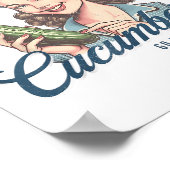 Poster Blague Adulte Quand La Vie Vous Donne Concombre Hu (Coin)