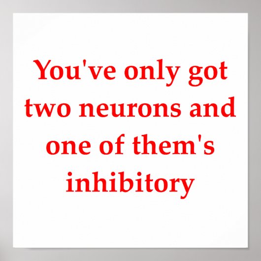 Poster blague de biologie (Devant)