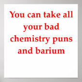 Poster blague de chimie (Devant)