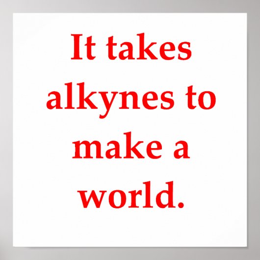 Poster blague de chimie (Devant)