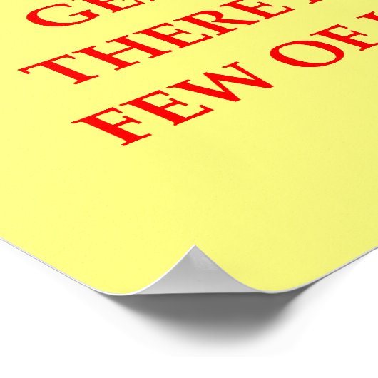 Poster blague de génie (Coin)