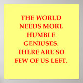 Poster blague de génie (Devant)