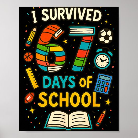 Poster Blague de l'école six sept Mème Élève Enseignant B (Devant)