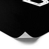 Poster Blague de nourriture drôle de Donut troué  (Coin)