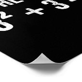 Poster Blague drôle 67 Meme Math Six Seven Professeur Bra (Coin)
