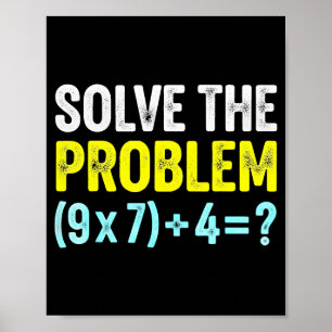 Poster Blague drôle 67 Mème Six Sept Prof de maths Pourri