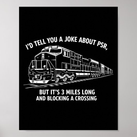 Poster Blague drôle de chemin de fer psr precision progra (Devant)