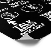 Poster Blague drôle de golf discal avec arbre de golf dis (Coin)