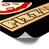 Poster Blague drôle de pizza  (Coin)