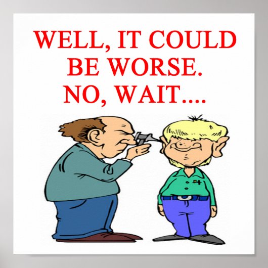 Poster blague du médecin (Devant)