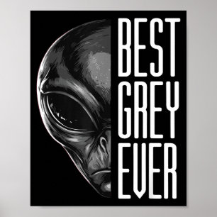 Poster Blague extraterrestre drôle grise à jamais