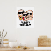 Poster Blague musicale funky sur les orteils (Cuisine)