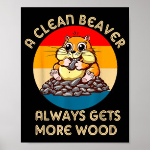 Poster Blague pour adultes sur la marmotte Un castor prop