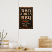 Poster Blagues de Papa BBQ (Cuisine)