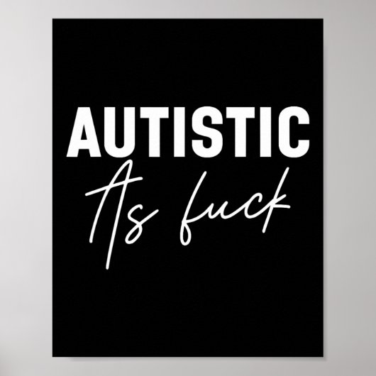 Poster Blagues drôles sur l'autisme (Devant)