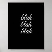 Poster blah blah blah - (Devant)