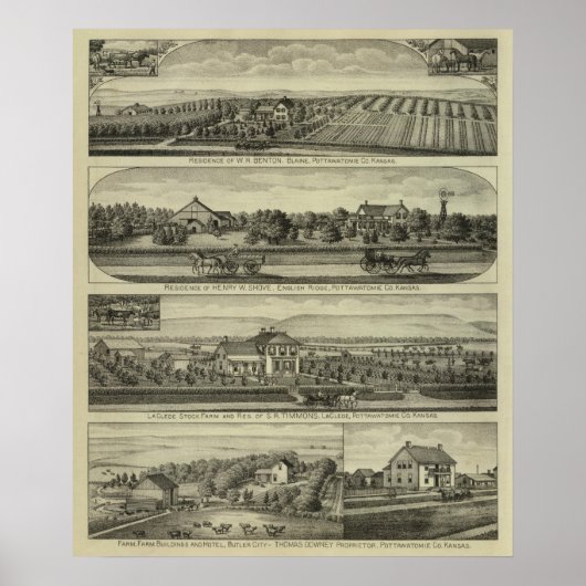 Poster Blaine, Kansas (Devant)