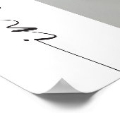 Poster BLAIR Boho Arch Photo Mémorial funéraire Bienvenue (Coin)