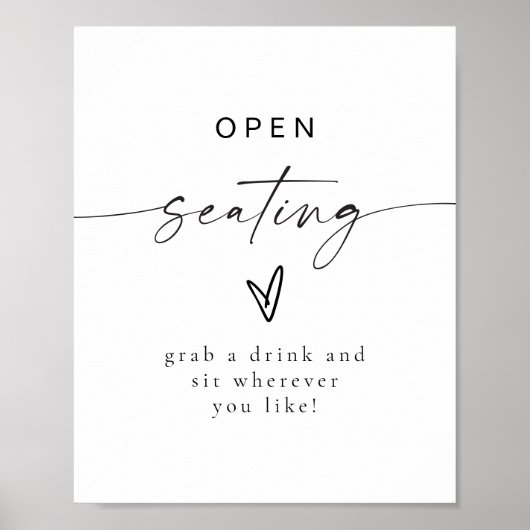 Poster BLAIR Modern Bohemian Mariage Open Seing (Devant)