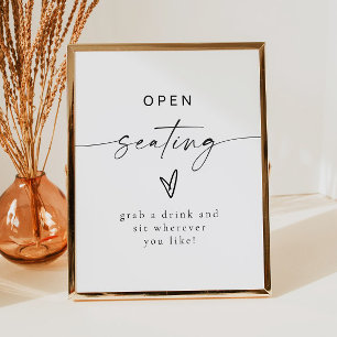 Poster BLAIR Modern Bohemian Mariage Open Seing