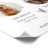 Poster BLAIR Modern Boho 2 Photo Chien Signature Boire (Coin)