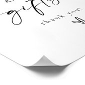 Poster BLAIR Modern Cartes et Cadeaux Mariage Table (Coin)