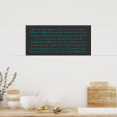 Poster Blaise Pascal on Man's Happiness (Cuisine)