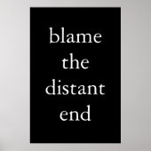Poster blâmer le bout distant (Devant)