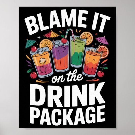 Poster Blâmez-le sur le forfait boissons 3 (Devant)