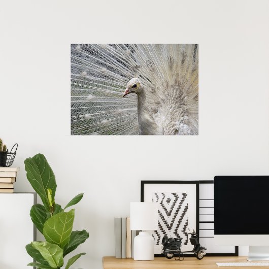 Poster Blanc (Bureau à domicile)