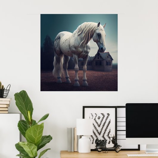 Poster blanc (Bureau à domicile)