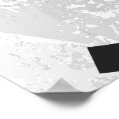 Poster Blanc 50 Décennie Anniversaire (Coin)