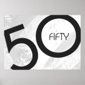 Poster Blanc 50 Décennie Anniversaire (Devant)